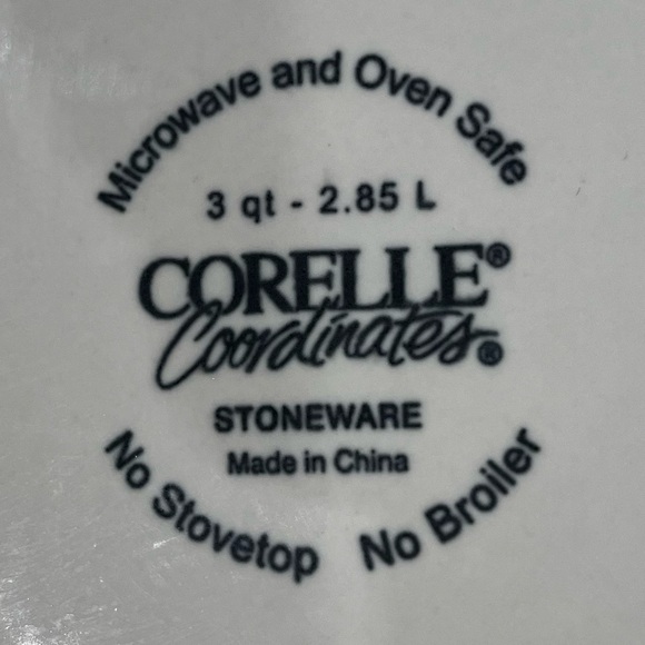 Rare three pc set of Corelle Callaway Nesting Bowls 1,2,and 3 qt - Picture 6 of 6